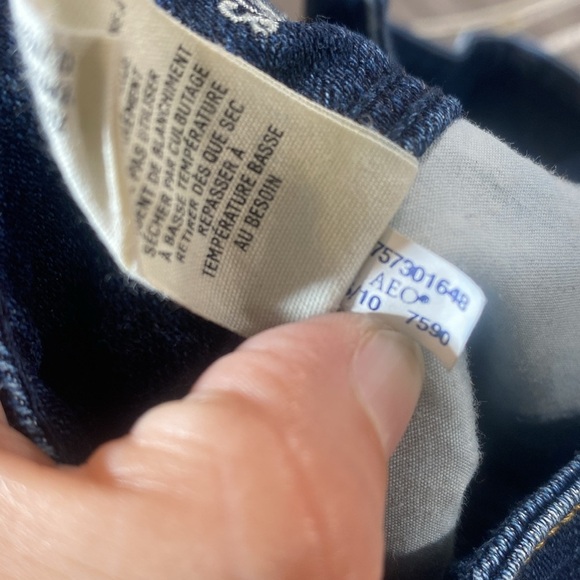American Eagle Stretch Bootcut Jeans Size 6 Dark Wash Mid Rise AE Denim - Picture 11 of 12